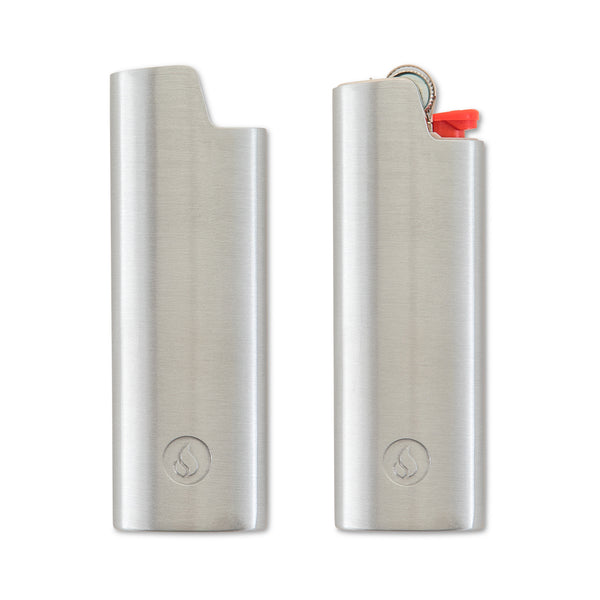 Silver Lighter - Bic case