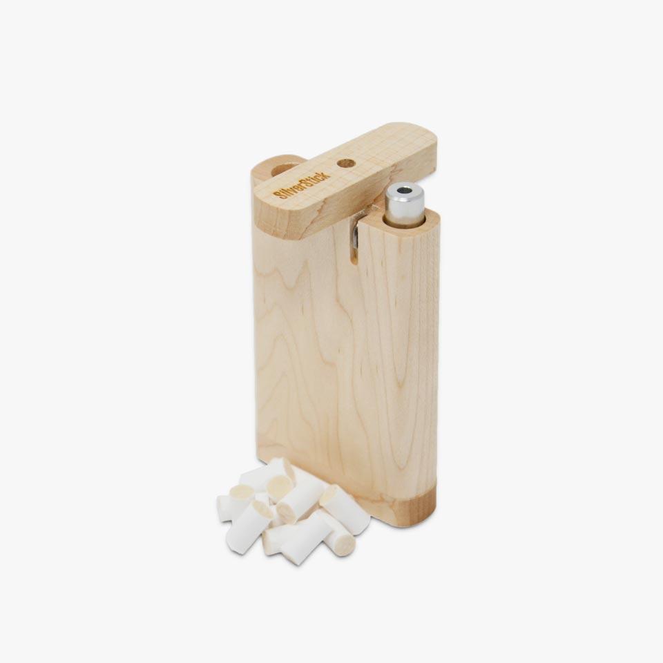 maple wood dugout box for silverstick one hitter pipe with a filter (1352558542940)