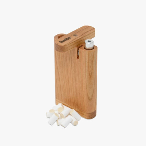 Cherry wood dugout for silverstick pipe with filter (1352563523676)